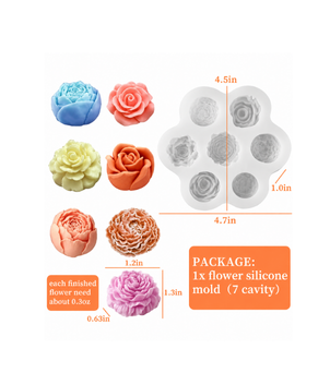 Assorted Flower Mould Set